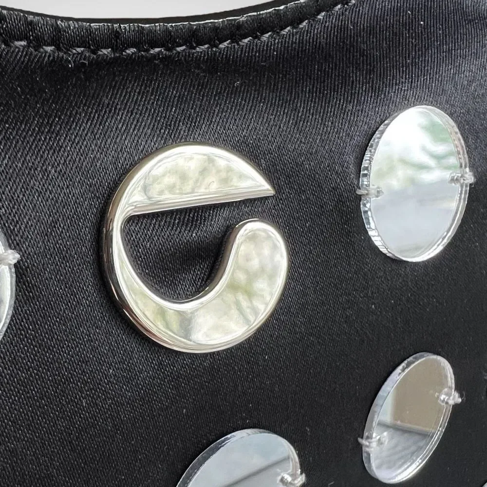 🚫SOLD ON DEPOP🚫NWT Coperni Ring Swipe Mirror Stud Black Shoulder / Top Handle - Picture 10 of 17